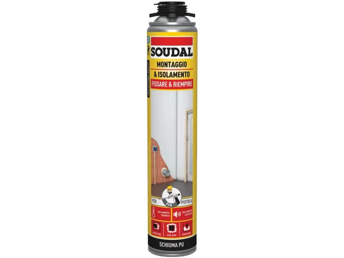 Schiuma Montaggio & Isolamento a pistola 750ml