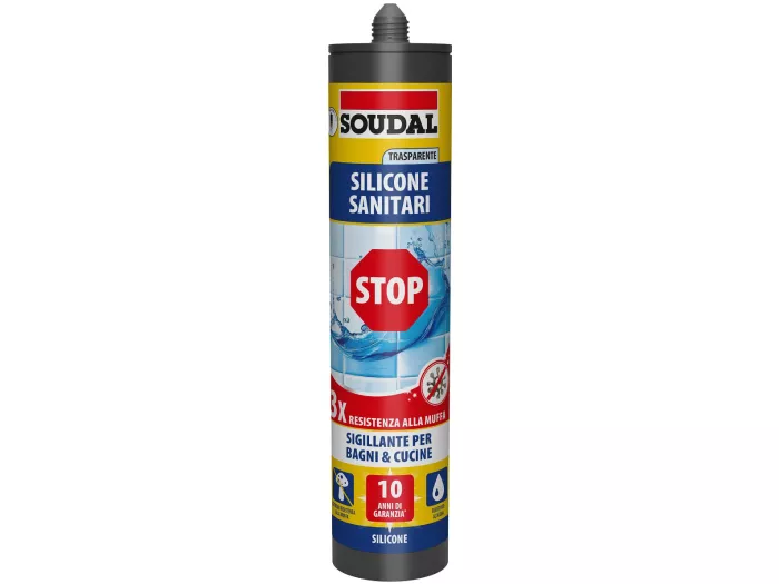 Silicone Sanitari STOP Trasparente 300ml